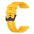 Miniatyrbillede 2 af 5: Gul Gul Silikone Urrem kompatibel med Garmin Fenix 6x Sapphire