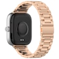 Pikkukuva 2 / 5: Ruusukultainen kolmen helmen metallinen kellon ranneke, yhteensopiva Xiaomi Mi Band 8 Pron kanssa