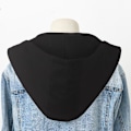 Miniatyrbillede 1 af 4: Dame falsk krave Dunjakke All-Matching Sweater Hat Mænd D Black