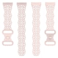 Miniatyrbillede 4 af 5: Sand Pink Sand Pink Silikone Urrem kompatibel med Fitbit Versa 4 / 3 / Sense 1 / 2 kompatibel med Fitbit Versa 4 / 3 / Sense 1 / 2