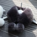 Miniatyrbilde 5 av 5: Dame falsk krage Avtakbar halv Kvinnelig Vinter pluss Tianhou Light gray 56CM
