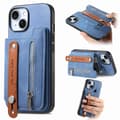Etui til iPhone 16 blå Magnetisk Flip Wallet med Kortholder