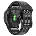Miniatyrbillede 5 af 5: Sort Grå Sort Grå Silikone Urrem kompatibel med Garmin Fenix 6