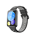 Miniatyrbillede 2 af 5: Sort Grå Sort Grå Silikone Urrem kompatibel med Huawei Watch Fit 2