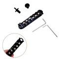 Miniatyrbild 3 av 5: Rullsadel Låsande Tom Svart Krom Stall Passar för Elgitarr