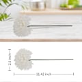 Miniatyrbilde 3 av 5: 10 stk. Silkekrysantemum Ball Buketter Hortensia for Bryllup White