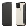 Etui til iPhone 16E Mystisk Sort Wallet med Kortholder Flip Elektroplettering Transparent