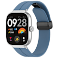 Miniatyrbilde 1 av 4: Blå Blå Magnetisk Spenne Silikonrem kompatibel med Xiaomi Mi Band 8 Pro