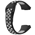 Miniatyrbillede 3 af 5: Sort Grå Sort Grå Silikone Urrem kompatibel med Redmi Watch 3 Lite / Watch 3 Active