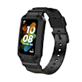 Miniatyrbillede 1 af 5: Sort Sort TPU Urrem kompatibel med Huawei Band 7 / 6 / Honor Band 6