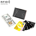 Miniatyrbilde 1 av 5: 9653SN Tofold RFID Anti-tyveri Ekte Skinn Lommebok for Menn og Kvinner med Y-formet Frontlomme