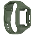 Miniatyrbilde 2 av 5: Mørkegrønn Integrert Silikonklokkereim kompatibel med Redmi Watch 3 Active