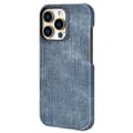 Etui til iPhone 16 Mørkeblå Lille kreativ lædertekstur denim mønster