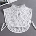 Miniatyrbilde 1 av 5: Dame falsk krage Avtakbar Multi-funksjonell skjorte Decora Fairy mesh (white)