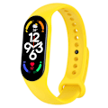 Miniatyrbillede 1 af 5: Gul Gul Silikone Urrem kompatibel med Xiaomi Mi Band 7 kompatibel med Xiaomi Mi Band 7 / 7nfc / 6 / 6 Nfc / 5 / 5 Nfc / Amazfit Band 5