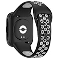 Miniatyrbillede 2 af 5: Sort Grå Sort Grå Silikone Urrem kompatibel med Redmi Watch 3 Lite / Watch 3 Active