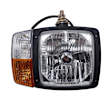Miniatyrbillede 1 af 5: Universal LED Blinklys Indikator Arbejdslys Forlygter, til Traktor Trailer Gravemaskine Lastbil Venstre