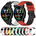 Miniatyrbillede 3 af 5: Sort Rød Sort Rød To-farvet Silikone Urrem kompatibel med Xiaomi MI Watch Sport