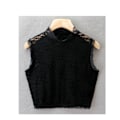 Miniatyrbilde 1 av 2: Dame falsk krage Høst Stretch Slim-Fit Blonde Base Halv Tur Black M