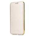 Fodral för iPhone 15 Pro Max guld Flip Ultratunt Plånbok med Korthållare