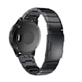 Miniatyrbillede 3 af 5: Sort Sort Stål Armbåndsursrem kompatibel med Garmin Fenix 5 22mm