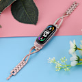 Miniatyrbillede 5 af 5: X-formet diamantlegeringsurrem kompatibel med Xiaomi Mi Band 6 / 5