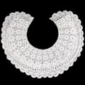 Miniatyrbilde 2 av 4: Dame falsk krage Avtakbar halv Tre-lags søm DIY White (collar)