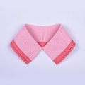 Miniatyrbilde 1 av 5: Dame falsk krage Avtakbar halv Vinter Strikketråd Ant Pink rib one size unisex