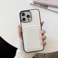 Etui til iPhone 16 Hvidt lychee-mønster kortslot Pebbled lædertekstur Wallet med kortholder