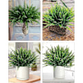 Miniatyrbilde 3 av 5: 10 Bunter Kunstige Lavendelblomster Kunstige Blomster og Planter UV-bestandig Plast Lilla Falsk for Hjemmeinnredning Vårhage Gård Green Stem 12 Pcs