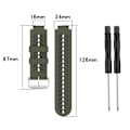 Miniatyrbillede 4 af 5: Armygrøn Sort Armygrøn Sort kompatibel med Garmin Approach S2 / S4 Silikone Urrem