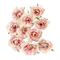 Miniatyrbillede 1 af 5: 10 stk./sæt Simulationsblomsterhoved Levende Langtidsholdbar Multifunktionel Kunstige Roseblomsterhoveder til Bryllup Champagne