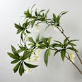 Miniatyrbillede 2 af 5: Nordiske Kunstige Vand-Banyan Blade, Minimalistisk Ins Style Fotograferingsrekvisitter White Flowers