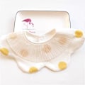 Pikkukuva 1 / 5: Naisten tekoviulus Irrotettava puolikas vauvan ruokalappu japanilainen plus-koko Yellow with polka dots