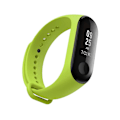 Miniatyrbillede 2 af 4: Grøn Grøn Silikone Urrem kompatibel med Xiaomi Mi Band 3