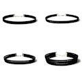 Miniatyrbilde 3 av 5: Dame falsk krage Avtakbar halv DIY Ornament Choker /Halskjede 225