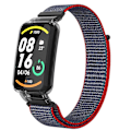 Miniatyrbilde 1 av 5: Lys Rosa PC-deksel + Nylon Loop-stropp kompatibel med Xiaomi Mi Band 7 Pro