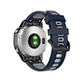 Miniatyrbilde 1 av 5: Midnattsblå Grå Midnattsblå Grå 22mm Tofarget Silikon Klokkereim kompatibel med Garmin Fenix 7 / Epix