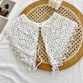 Miniatyrbilde 1 av 5: Dame falsk krage Avtakbar halv Avtakbar 'S Allsidig Sharp angle SUNFLOWER-White