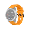 Miniatyrbillede 1 af 5: Amber Gul Amber Gul Officiel Tekstur Urrem kompatibel med Garmin Fenix 6 22mm