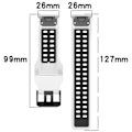 Miniatyrbillede 5 af 5: Sort Gul Sort Gul 26mm To-farvet Silikonerem kompatibel med Garmin Fenix 6X