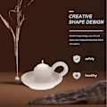 Miniatyrbilde 3 av 4: 2 stk. Keramisk Lysestake - Enkelt Chic Ornament