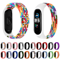 Miniatyrbillede 2 af 5: Rainbow Rainbow kompatibel med Xiaomi Mi Band 6 / 5 / 4 Nylon Flettet Urrem