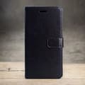 Etui til iPhone SE Wallet model [sort] + gratis nøglesnor Flip Wallet med kortholder Full-Body