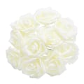 Miniatyrbillede 7 af 11: 10/20/30 stk. 8 cm Kunstige PE Skum Rose Blomster Brudebuketter Til Bryllupsbord Hjemmefest Dekoration Khaki 10pcs