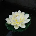 Miniatyrbillede 7 af 11: Flydende Kunstig Lotus Simulation Lotus Vandplanter Falsk Åkande til Have Dam Terrasse Dekoration Peach