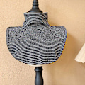 Miniatyrbilde 1 av 5: Dame falsk krage Avtakbar halv Høst Vinter Innerbekledning Strikk Striped black