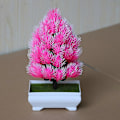 Miniatyrbilde 5 av 5: 1 stk. Kunstig furutre i potte Bonsai Scene Hage Bryllup Hjemmefest Dekor Green
