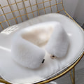 Miniatyrbilde 4 av 5: Dame falsk krage Avtakbar halv turtleneck Skjult krok a P White Default