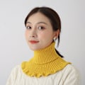 Miniatyrbilde 1 av 5: Dame falsk krage Avtakbar halv Varm Cervical Support Soli Yellow